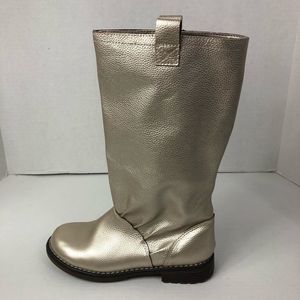 Gap Tall Gold Boots Size 4